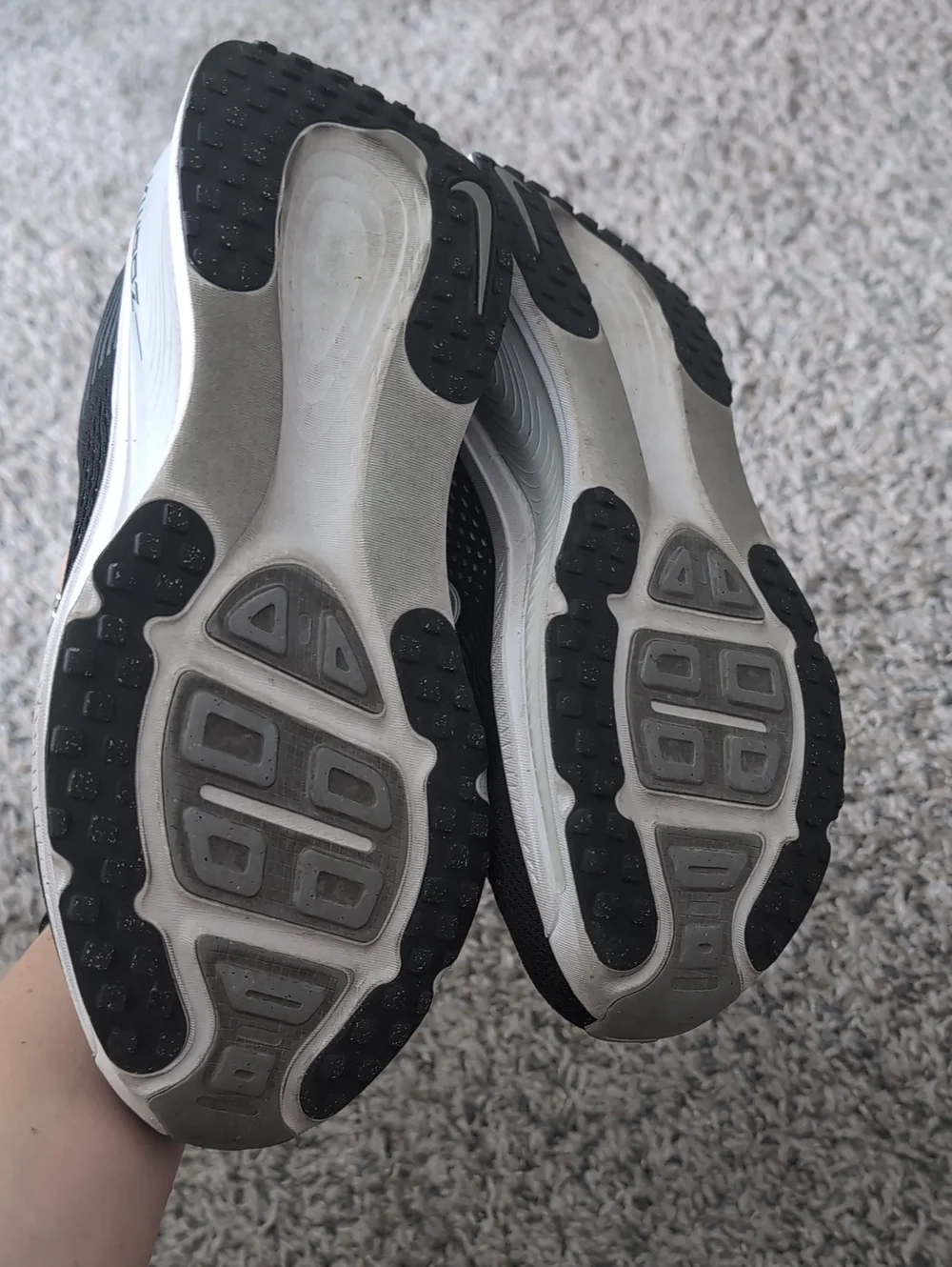 Nike Women's Black and White Running Shoes